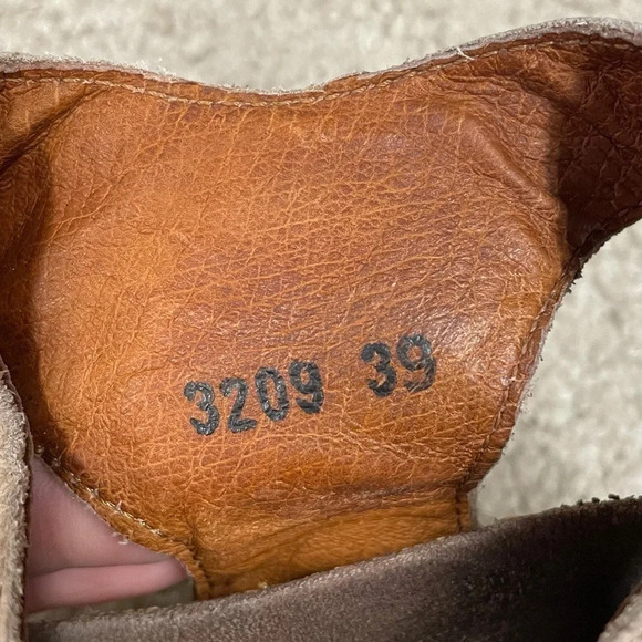 Taos Women's Carousel Wedge Sandal Color Stone Size EU 39 distressed leather - Picture 7 of 12